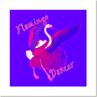 flamingo dancer Posters and Art